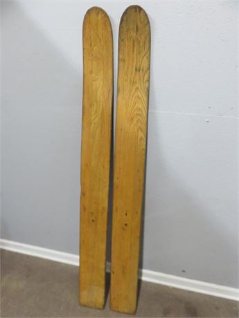 Vintage Wooden Skis