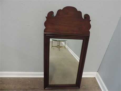 Solid Wood Hanging Wall Mirror