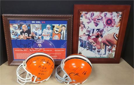 Transitional Design Online Auctions - Cleveland Browns Helmet and Figurine  Collection