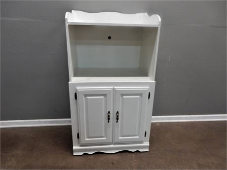 White Wood Storage Cabinet