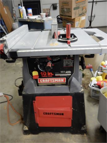 Transitional Design Online Auctions - Craftsman 10'' Table Saw