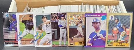 Lot of 300 Baseball Rookie Cards WHOLE BOX IS ROOKIES! Griffey, Bo Jackson