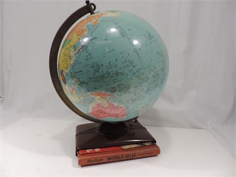Vintage REPLOGLE World Globe / World Atlas