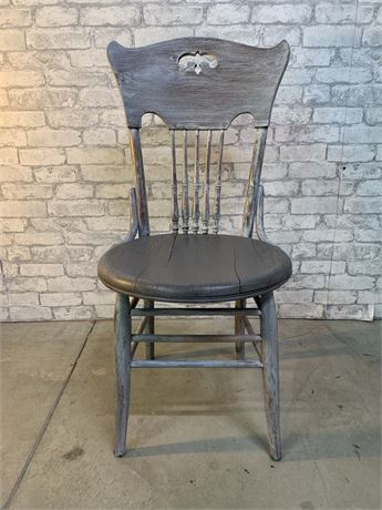 Hand Painted  Rustic Accent Chair