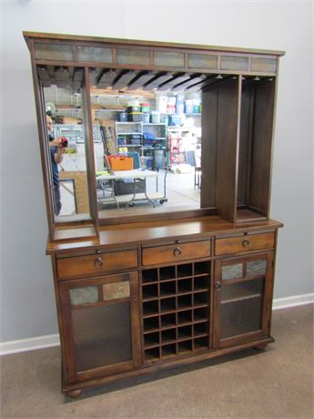 Mission Furniture (Tianjin) Co. Bar and Wine Hutch Cabinet