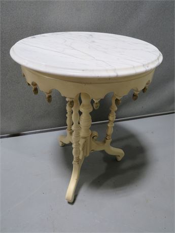 Marble Top Accent Table
