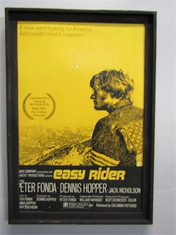 Easy Rider Movie Poster Wall Art 2010 Reproduction Movie Poster
