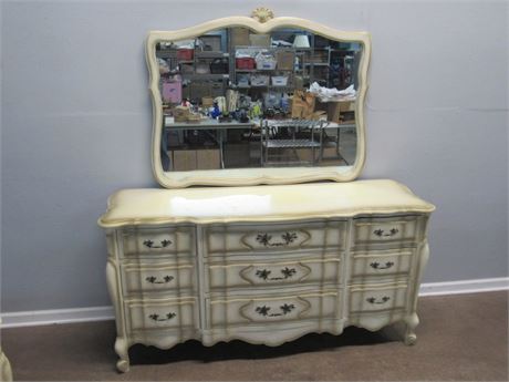 Kent Coffey - Dauphine Vintage French Provincial Dresser with Mirror