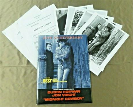Midnight Cowboy Movie Press Kit Hoffman Voight 25th Anniversary Folder 5 Photos