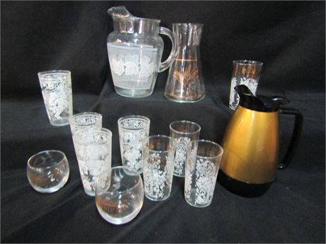 Mid-Century Decanters & Glassware