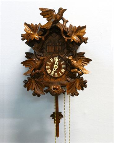 RIVER CITY Swiss Made Cuckoo Clock by Reuge, "Edelweiss"  NEW