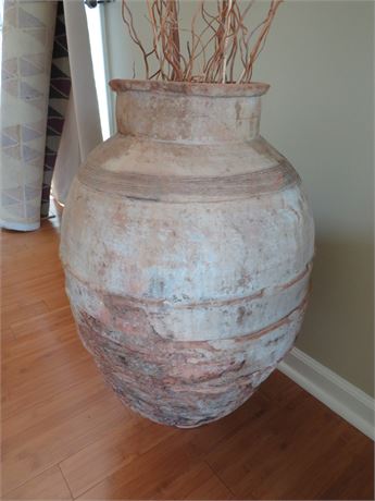 Clay Pottery Floor Vase