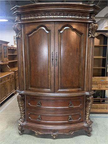 Ornate Clothing Armoire