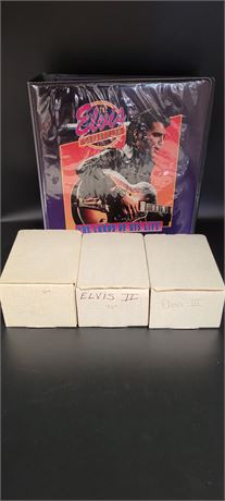 ELVIS COMPLETE 3 SERIES SET WITH COLLECTABLE BINDER