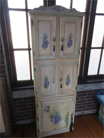 Hand-Painted Decorative Cabinet