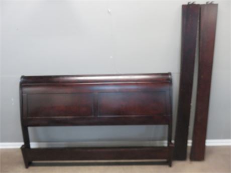 Low Profile King Size Sleigh Bed