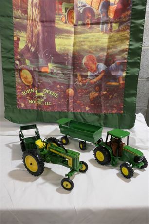Tonka & Ertl / John Deere Tractor Lot / Farm equipment / Lot of 7