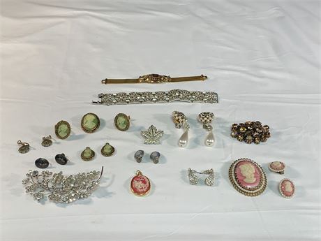 Lot of Costume Jewelry Featuring John Michelle Weiss Sterling Silver