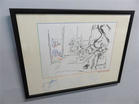 JOHN LENNON "Bed In For Peace" Limited Edition Lithograph