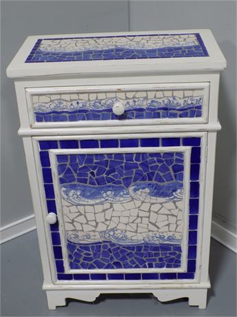 Broken Tile Mosaic Storage Cabinet