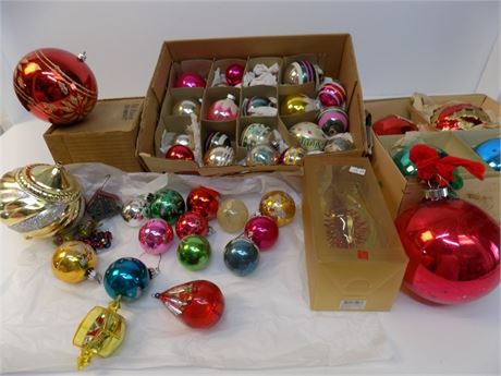 Mid-Century Christmas Holiday Collectible Ornaments