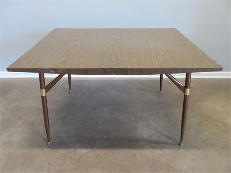 Mid-Century Metal Leg Dining Table