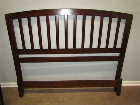 Atlantic Cherry Wood Style Bed Frame, with Supports and Footboard