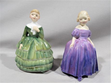 2 Vintage Royal Doulton Figurines - Marie and Belle