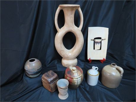 Decorative Artisan Pottery Lot