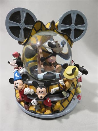 Disney Mickey Mouse Through The Years Musical Snow Globe