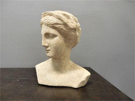 Fine Art Sculpture Lady Bust of Thalia