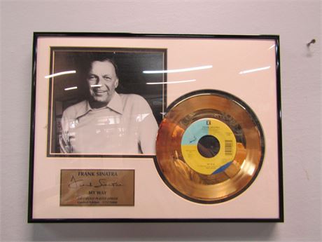 Frank Sinatra My Way Gold Record Award