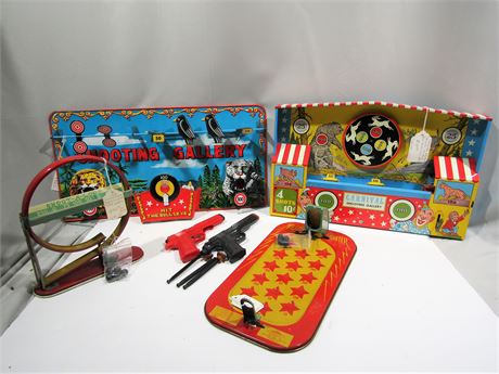 Vintage Metal Toys, Marx Shooting Gallery, and "OLD" Shooting Games