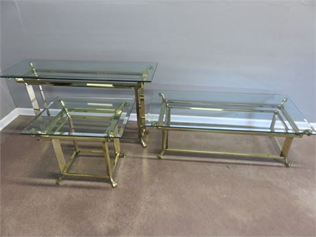 Glass Top Table Set