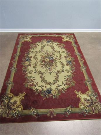 Area Rug, by Grand Legacy in Cameo Rose Burgundy Pattern