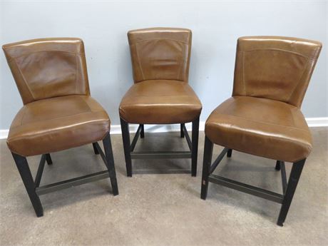 ARHAUS Leather Counter Chairs