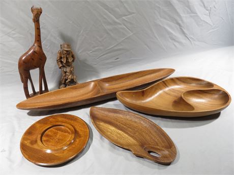 Wooden Bowls & Figurines