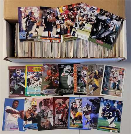 Roughly 800 Football Card Stars and Hall of Famers Collection
