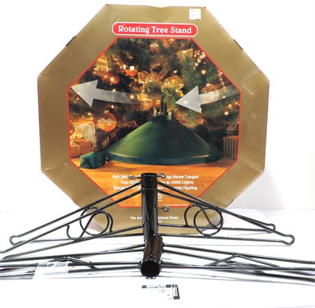 Rotating Christmas Tree Stand / Two Metal Stands