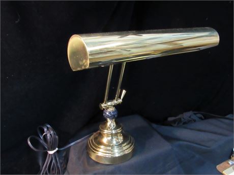 Nice Brass Plate Adjustable Bankers/Desk Lamp