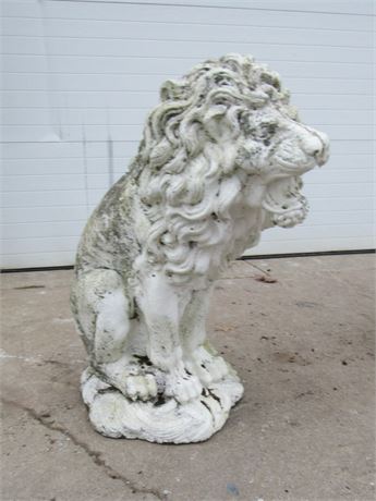 Concrete Statue - Sitting Lion