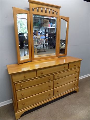 Amish Style Double Dresser