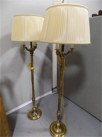 Stiffel Brass Floor Lamps