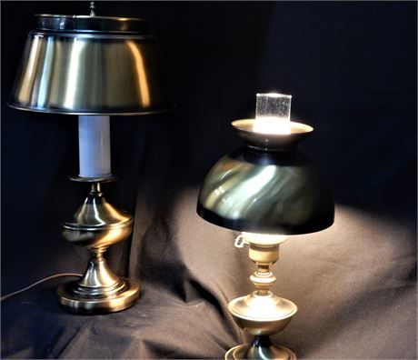 Brushed Brass Lamp Set