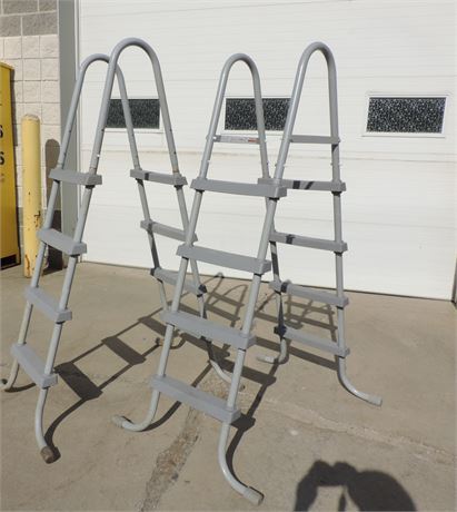 Pair of Metal Pool Ladders
