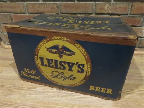 Vintage 1950s LEISY'S LIGHT Beer Case