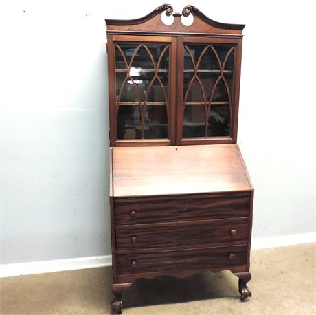 Vintage Secretary Desk & Display Cabinet