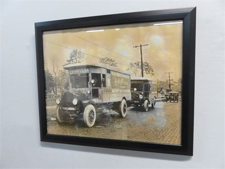 Vintage Goodyear Delivery Truck Art Print