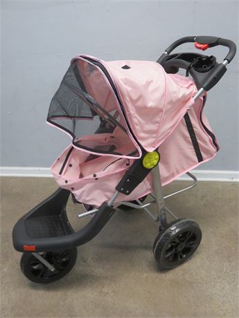 Paws & Pals 3 Wheel Foldable Pet Stroller