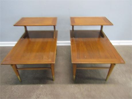 Mid Century Step Side End Tables, Lane Furniture Co #867
